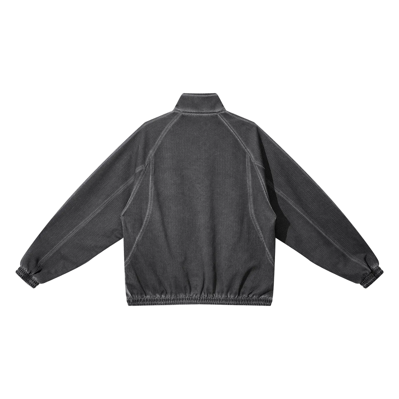 Unisex Vintage Wash Full Zip Mesh Jacket