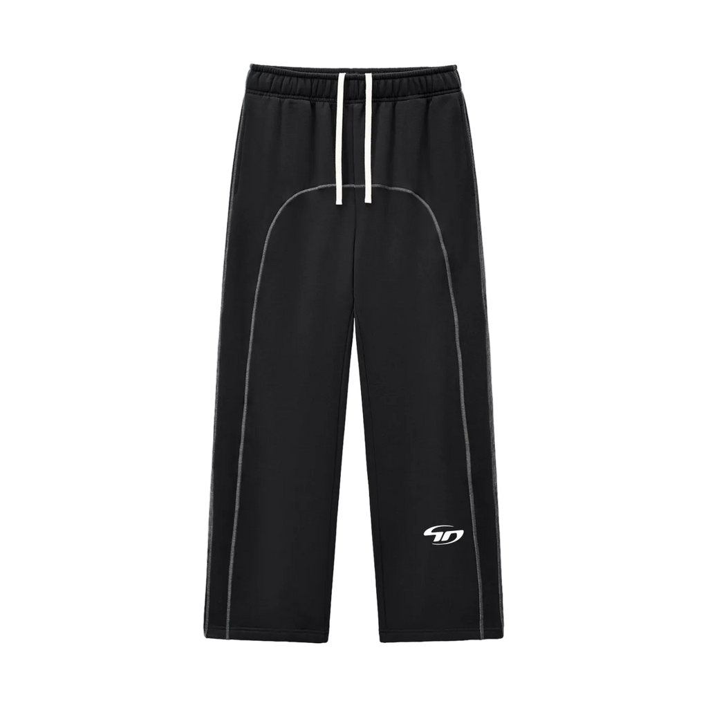 Contrast-Stitched Fleece Sweatpants