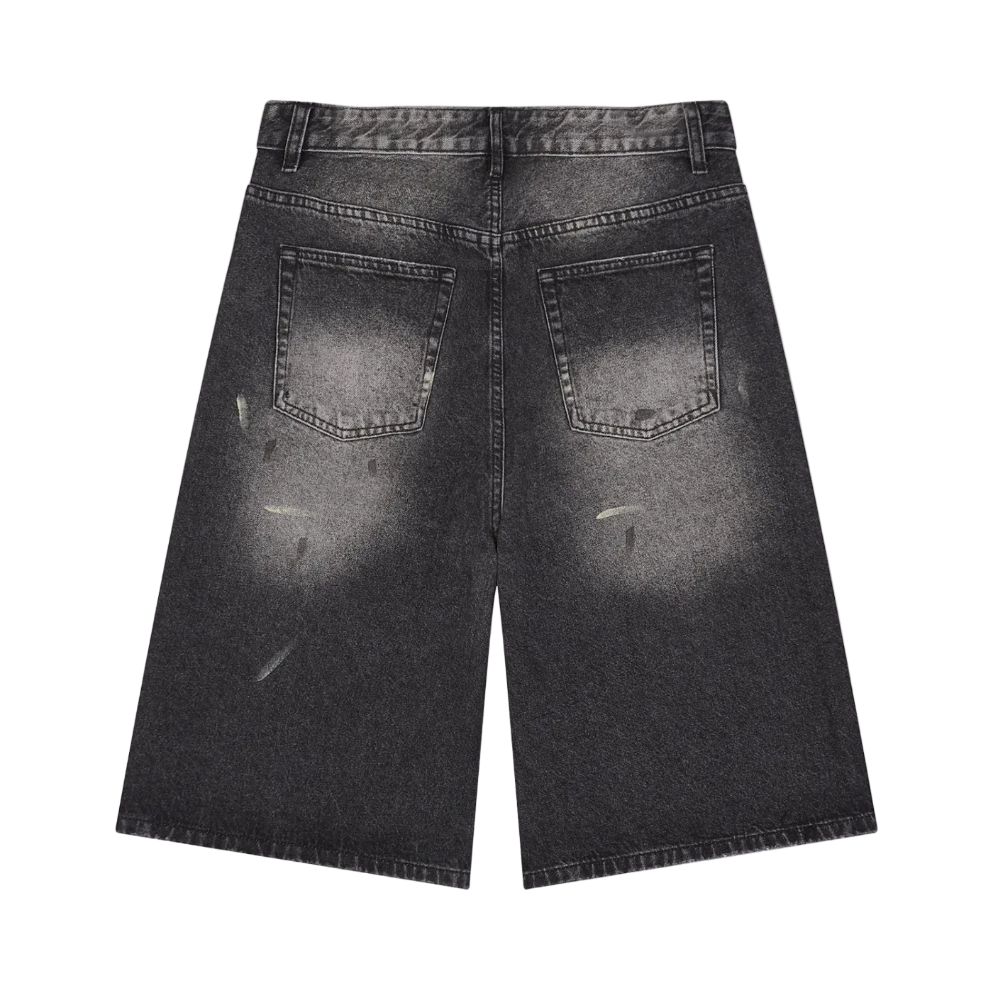 Men’s Vintage Wash Wide Leg Denim Shorts