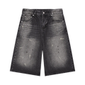Men’s Vintage Wash Wide Leg Denim Shorts