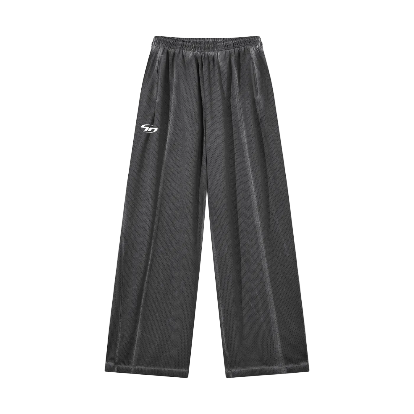 Unisex Vintage Wash Wide Leg Mesh Sweatpants