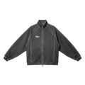 Unisex Vintage Wash Full Zip Mesh Jacket